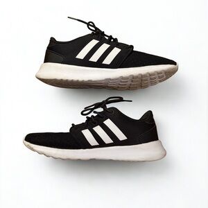 Adidas Cloudfoam QT Racer Sneakers Core Black/Cloud White Size 7.5 (DB0275)